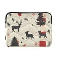 thumbnail image 1 of FORMRS 15-15.6 inch Laptop Sleeve Case Soft Carrying Quilted Computer Bag Cover, Christmas Forest, 1 of 7