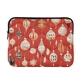 thumbnail image 1 of FORMRS 15"-15.6" Laptop Sleeve Protective Case Soft Carrying Quilted Computer Bag Cover, Christmas Ornaments Pattern, 1 of 7