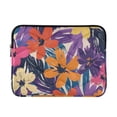 thumbnail image 1 of FORMRS 15-15.6 inch Laptop Sleeve Case Soft Carrying Quilted Computer Bag Cover, Colorful Painted Flowers Pattern, 1 of 7