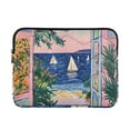 thumbnail image 1 of FORMRS 15"-15.6" Laptop Sleeve Protective Case Soft Carrying Quilted Computer Bag Cover, Colorful Seaside, 1 of 7