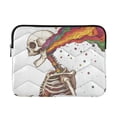 thumbnail image 1 of FORMRS 15"-15.6" Laptop Sleeve Protective Case Soft Carrying Quilted Computer Bag Cover, Colorful Skeleton, 1 of 7