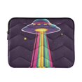 thumbnail image 1 of FORMRS 15"-15.6" Laptop Sleeve Protective Case Soft Carrying Quilted Computer Bag Cover, Colorful UFO, 1 of 7