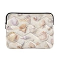 thumbnail image 1 of FORMRS 15"-15.6" Laptop Sleeve Protective Case Soft Carrying Quilted Computer Bag Cover, Colorful Watercolor Seashells, 1 of 7