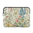 thumbnail image 1 of FORMRS 15-15.6 inch Laptop Sleeve Case Soft Carrying Quilted Computer Bag Cover, Colorful Wildflowers, 1 of 7