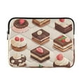 thumbnail image 1 of FORMRS 15"-15.6" Laptop Sleeve Protective Case Soft Carrying Quilted Computer Bag Cover, Cute Chocolate Cakes, 1 of 7