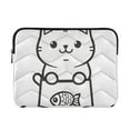 thumbnail image 1 of FORMRS 15"-15.6" Laptop Sleeve Protective Case Soft Carrying Quilted Computer Bag Cover, Cute Chubby Cat, 1 of 7