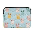 thumbnail image 1 of FORMRS 15-15.6 inch Laptop Sleeve Case Soft Carrying Quilted Computer Bag Cover, Cute Rabbits, 1 of 7