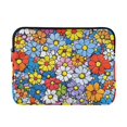 thumbnail image 1 of FORMRS 15-15.6 inch Laptop Sleeve Case Soft Carrying Quilted Computer Bag Cover, Floral Fiesta, 1 of 7