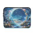thumbnail image 1 of FORMRS 15-15.6 inch Laptop Sleeve Case Soft Carrying Quilted Computer Bag Cover, Floral Moon, 1 of 7