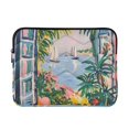 thumbnail image 1 of FORMRS 15"-15.6" Laptop Sleeve Protective Case Soft Carrying Quilted Computer Bag Cover, Floral Seaside, 1 of 7