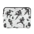 thumbnail image 1 of FORMRS 15"-15.6" Laptop Sleeve Protective Case Soft Carrying Quilted Computer Bag Cover, Football Player Pattern, 1 of 7