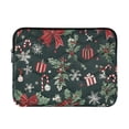 thumbnail image 1 of FORMRS 15-15.6 inch Laptop Sleeve Case Soft Carrying Quilted Computer Bag Cover, Green Christmas, 1 of 7