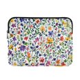 thumbnail image 1 of FORMRS 15-15.6 inch Laptop Sleeve Case Soft Carrying Quilted Computer Bag Cover, Green Wildflower Pattern, 1 of 7