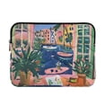 thumbnail image 1 of FORMRS 15-15.6 inch Laptop Sleeve Case Soft Carrying Quilted Computer Bag Cover, Green Window, 1 of 7