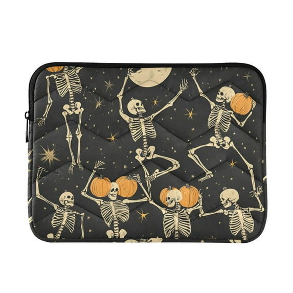 FORMRS 15-15.6 inch Laptop Sleeve Case Soft Carrying Quilted Computer Bag Cover, Halloween Dancing