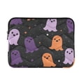 thumbnail image 1 of FORMRS 15-15.6 inch Laptop Sleeve Case Soft Carrying Quilted Computer Bag Cover, Halloween Orange Ghosts, 1 of 7