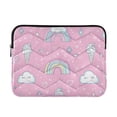 thumbnail image 1 of FORMRS 15"-15.6" Laptop Sleeve Protective Case Soft Carrying Quilted Computer Bag Cover, Ice Cream Rainbow Pattern, 1 of 7
