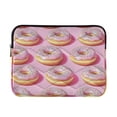 thumbnail image 1 of FORMRS 15-15.6 inch Laptop Sleeve Case Soft Carrying Quilted Computer Bag Cover, Light Pink Doughnuts, 1 of 7