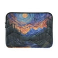 thumbnail image 1 of FORMRS 15-15.6 inch Laptop Sleeve Case Soft Carrying Quilted Computer Bag Cover, Mountains and Forests, 1 of 7