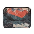 thumbnail image 1 of FORMRS 15-15.6 inch Laptop Sleeve Case Soft Carrying Quilted Computer Bag Cover, Mountains at Dawn, 1 of 7