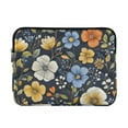 thumbnail image 1 of FORMRS 15-15.6 inch Laptop Sleeve Case Soft Carrying Quilted Computer Bag Cover, Navy Floral Pattern, 1 of 7