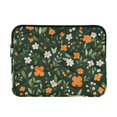 thumbnail image 1 of FORMRS 15-15.6 inch Laptop Sleeve Case Soft Carrying Quilted Computer Bag Cover, Orange Flowers, 1 of 7