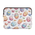 thumbnail image 1 of FORMRS 15-15.6 inch Laptop Sleeve Case Soft Carrying Quilted Computer Bag Cover, Pastel Easter Pattern, 1 of 7