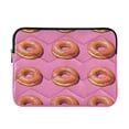 thumbnail image 1 of FORMRS 15-15.6 inch Laptop Sleeve Case Soft Carrying Quilted Computer Bag Cover, Pink Doughnuts, 1 of 7