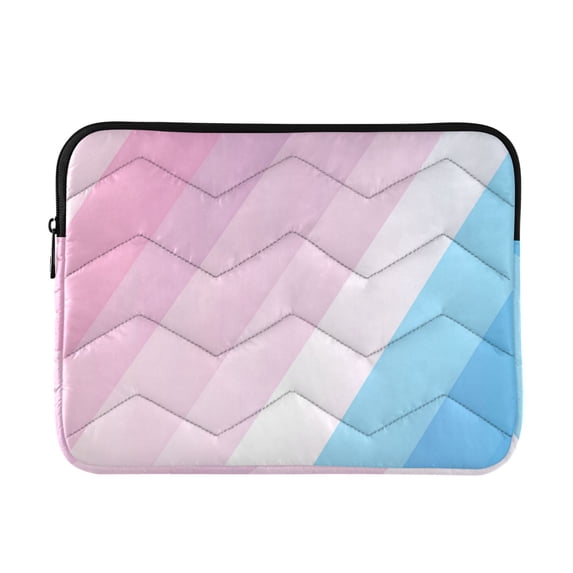 FORMRS 15-15.6 inch Laptop Sleeve Case Soft Carrying Quilted Computer Bag Cover, Pink Gradient