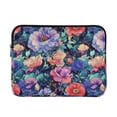 thumbnail image 1 of FORMRS 15-15.6 inch Laptop Sleeve Case Soft Carrying Quilted Computer Bag Cover, Puprle Ethereal Floral Harmony, 1 of 7