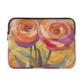 thumbnail image 1 of FORMRS 15-15.6 inch Laptop Sleeve Case Soft Carrying Quilted Computer Bag Cover, Purple Abstract Floral, 1 of 7