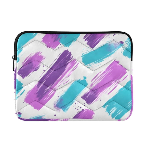 FORMRS 15-15.6 inch Laptop Sleeve Case Soft Carrying Quilted Computer Bag Cover, Purple Drawing