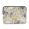 thumbnail image 1 of FORMRS 15-15.6 inch Laptop Sleeve Case Soft Carrying Quilted Computer Bag Cover, Purple Floral Rabbit, 1 of 7