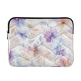 thumbnail image 1 of FORMRS 15-15.6 inch Laptop Sleeve Case Soft Carrying Quilted Computer Bag Cover, Purple Flower Pattern, 1 of 7