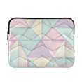 thumbnail image 1 of FORMRS 15-15.6 inch Laptop Sleeve Case Soft Carrying Quilted Computer Bag Cover, Purple Geometric, 1 of 7