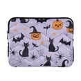 thumbnail image 1 of FORMRS 15-15.6 inch Laptop Sleeve Case Soft Carrying Quilted Computer Bag Cover, Purple Halloween Pumpkin, 1 of 7