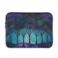 thumbnail image 1 of FORMRS 15-15.6 inch Laptop Sleeve Case Soft Carrying Quilted Computer Bag Cover, Purple Moonlight Forest, 1 of 7