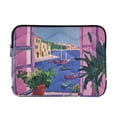 thumbnail image 1 of FORMRS 15"-15.6" Laptop Sleeve Protective Case Soft Carrying Quilted Computer Bag Cover, Purple Window Scene, 1 of 7