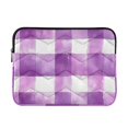 thumbnail image 1 of FORMRS 15"-15.6" Laptop Sleeve Protective Case Soft Carrying Quilted Computer Bag Cover, Purple and White Pattern, 1 of 7