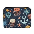 thumbnail image 1 of FORMRS 15-15.6 inch Laptop Sleeve Case Soft Carrying Quilted Computer Bag Cover, Red Jellyfish, 1 of 7