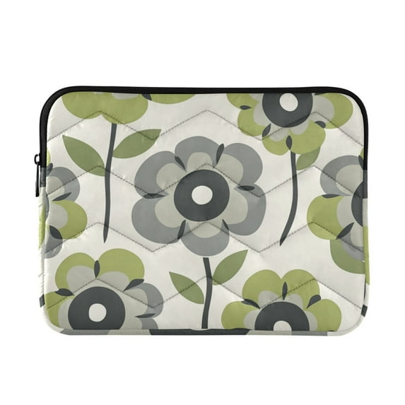 FORMRS 15-15.6 inch Laptop Sleeve Case Soft Carrying Quilted Computer Bag Cover, Retro Flower