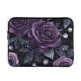 thumbnail image 1 of FORMRS 15"-15.6" Laptop Sleeve Protective Case Soft Carrying Quilted Computer Bag Cover, Roses and Pearls, 1 of 7