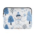 thumbnail image 1 of FORMRS 15"-15.6" Laptop Sleeve Protective Case Soft Carrying Quilted Computer Bag Cover, Simple Cartoon Snowmen, 1 of 7