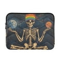 thumbnail image 1 of FORMRS 15"-15.6" Laptop Sleeve Protective Case Soft Carrying Quilted Computer Bag Cover, Skeleton with Rainbow, 1 of 7