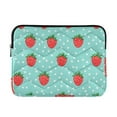 thumbnail image 1 of FORMRS 15-15.6 inch Laptop Sleeve Case Soft Carrying Quilted Computer Bag Cover, Strawberry Pattern, 1 of 7
