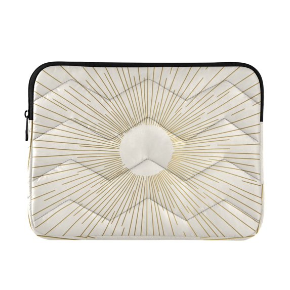 FORMRS 15-15.6 inch Laptop Sleeve Case Soft Carrying Quilted Computer Bag Cover, Sunshine