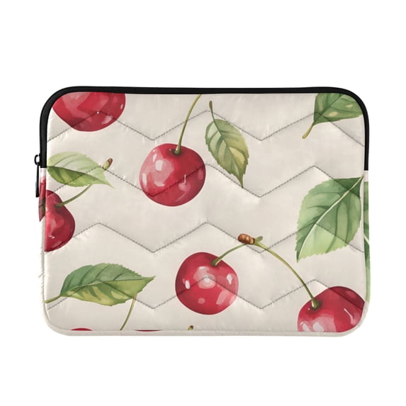 FORMRS 15-15.6 inch Laptop Sleeve Case Soft Carrying Quilted Computer Bag Cover, Watercolor Cherry