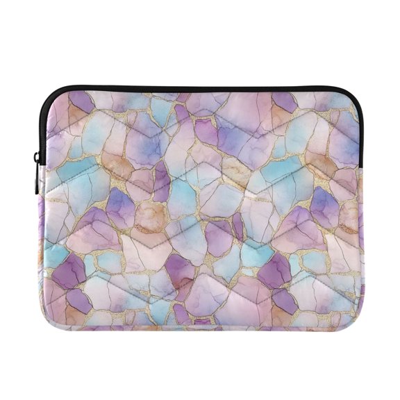 FORMRS 15-15.6 inch Laptop Sleeve Case Soft Carrying Quilted Computer Bag Cover, Watercolor Marble Pattern