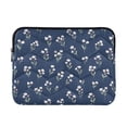 thumbnail image 1 of FORMRS 15-15.6 inch Laptop Sleeve Case Soft Carrying Quilted Computer Bag Cover, White Floral Pattern, 1 of 7