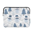 thumbnail image 1 of FORMRS 15-15.6 inch Laptop Sleeve Case Soft Carrying Quilted Computer Bag Cover, White Snowman, 1 of 7